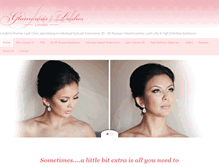 Tablet Screenshot of glamorous-lashes.com